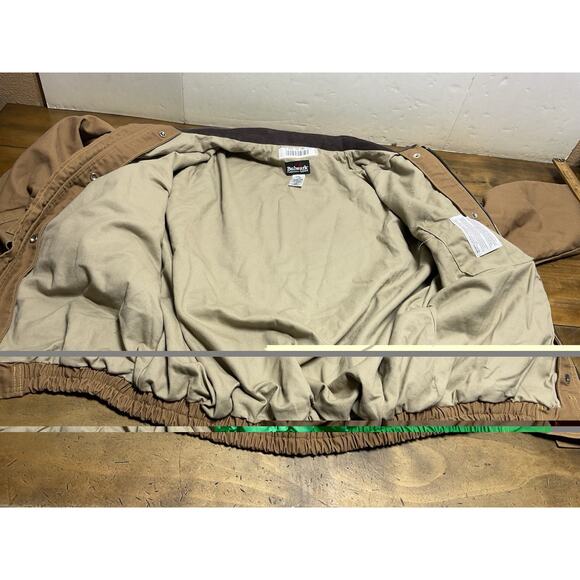 Bulwark Excel FR Midweight Jacket L-RG Brown Corduroy Collar Flame Resistant - Picture 7 of 12